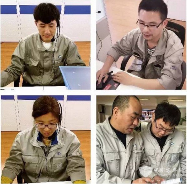 錫柴呼叫中心工作人員忙碌的身影