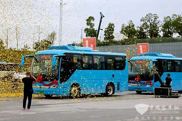 福田歐輝客車 景德鎮(zhèn)公交 正式交付