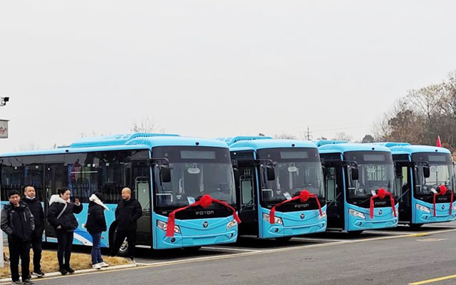 響應雙碳 50輛福田歐輝純電客車賦能城市出行
