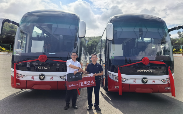 探尋海絲之美 福田歐輝BJ6122系列高端旅游客車批量交付