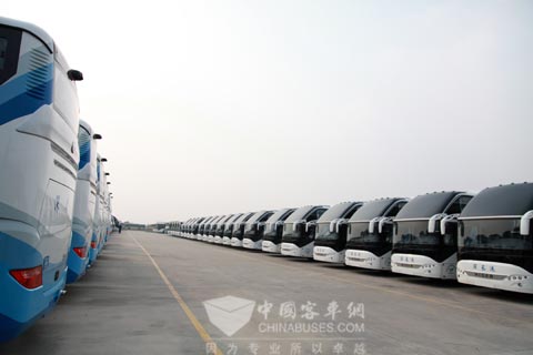 團(tuán)投入亞運(yùn)會服務(wù)的海格客車