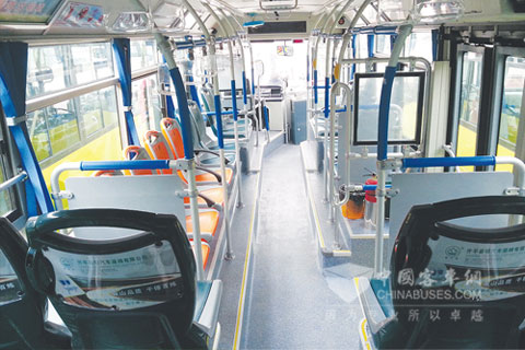 安凱電動公交車內部