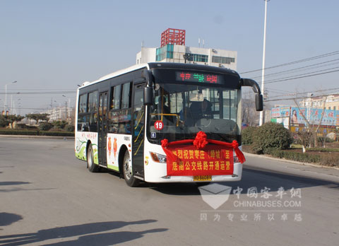 開(kāi)始在棗莊市嶧城區(qū)執(zhí)行任務(wù)的中通燃?xì)饪蛙?chē)