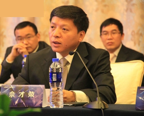 江淮汽車副總經理 江淮國際公司總經理佘才榮介紹出口形勢