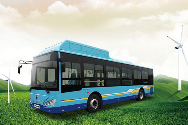 申龍SLK6119USNHEV03公交車（天然氣/電混動(dòng)國五10-38座）